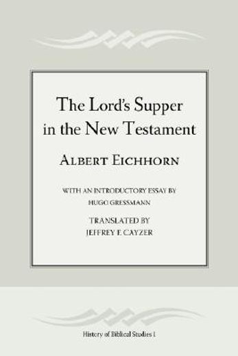 the lord´s supper in the new testament