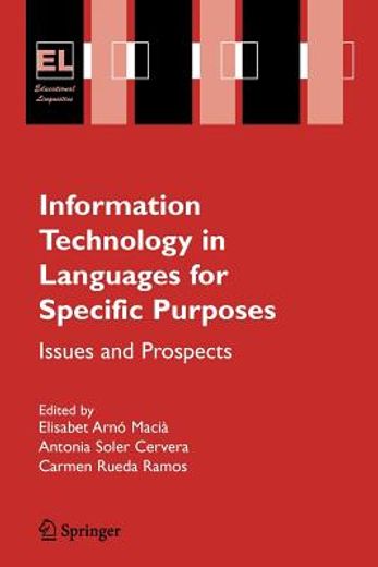 information technology in languages for specific purposes,issues and prospects