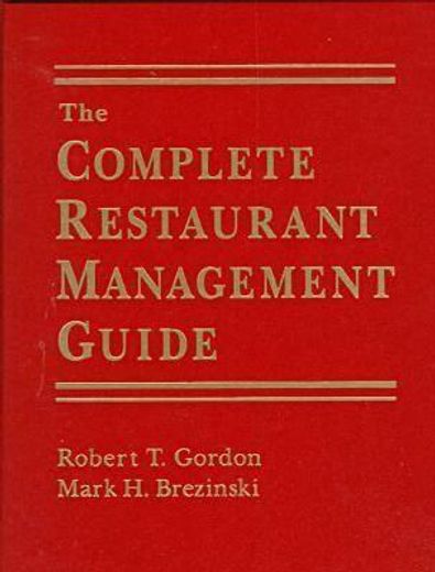 the complete restaurant management guide