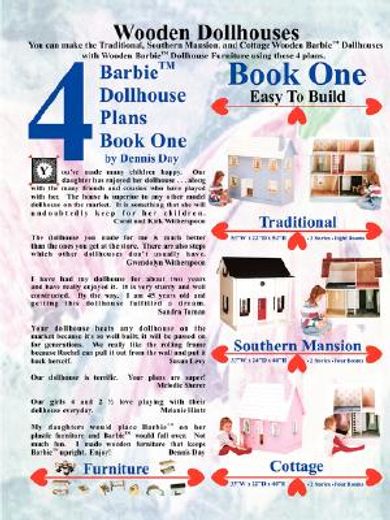 barbie dollhouse plans book one (en Inglés)