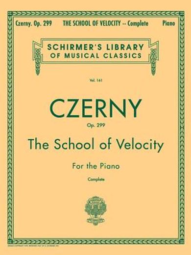 the school of velocity for the piano,complete (in English)