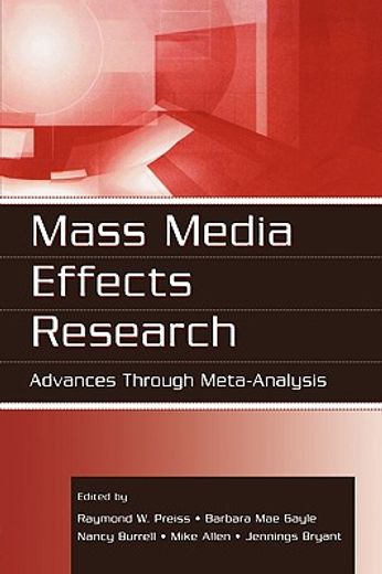 mass media effects research,advances through meta-analysis