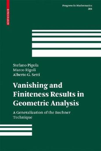 vanishing and finiteness results in geometric analysis,a generalization of the bochner technique