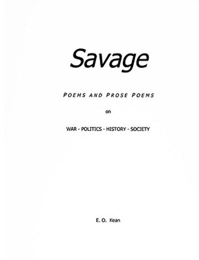 savage: poems & prose poems