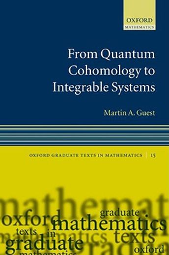from quantum cohomology to integrable systems