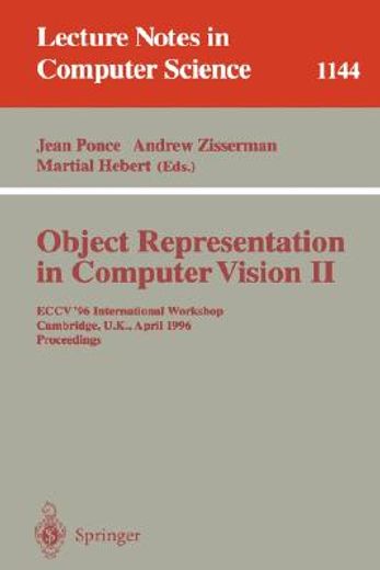 object representation in computer vision ii