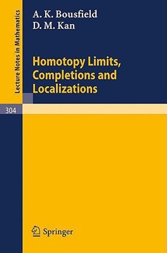 homotopy limits, completions and localizations (en Inglés)