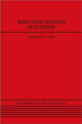 Quantitative Research in Education (en Inglés)