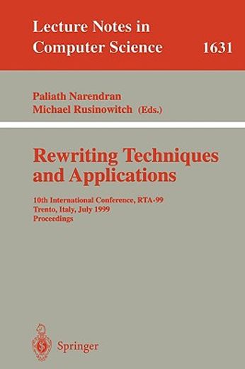 rewriting techniques and applications (en Inglés)