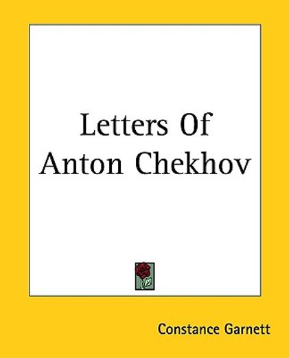 letters of anton chekhov