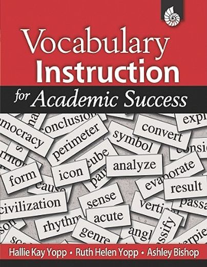 vocabulary instruction for academic success (en Inglés)