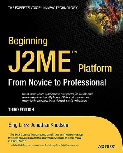 beginning j2me,from novice to professional
