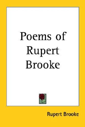 poems of rupert brooke
