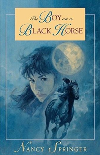 the boy on a black horse