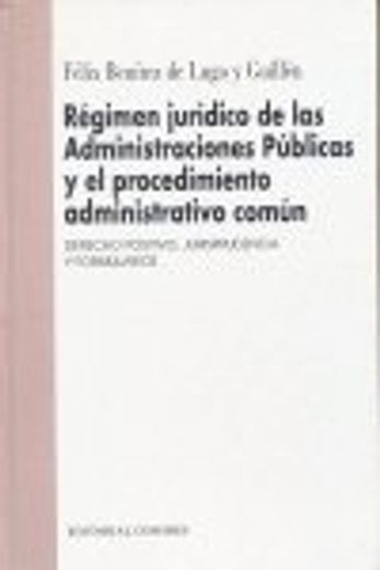 Regimen juridico administraciones publicas (in Spanish)