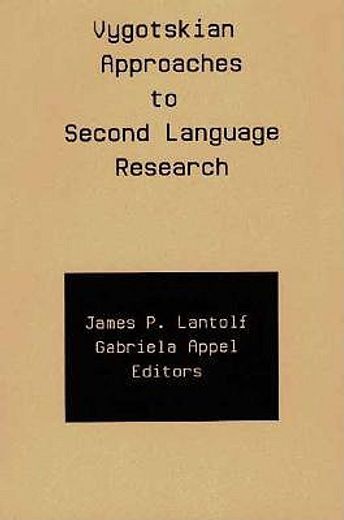 vygotskian approaches to second language research