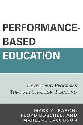 performance-based education,developing programs through strategic planning