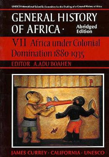 africa under colonial domination, 1880-1935