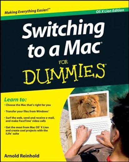 switching to a mac for dummies,mac os x lion edition (en Inglés)