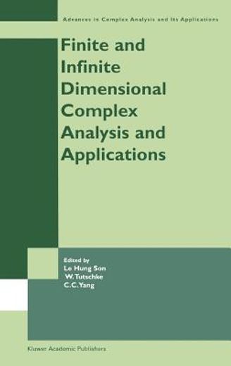 finite or infinite dimensional complex analysis and applications (en Inglés)