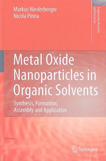 metal oxide nanoparticles in organic solvents,synthesis, formation, assembly and application