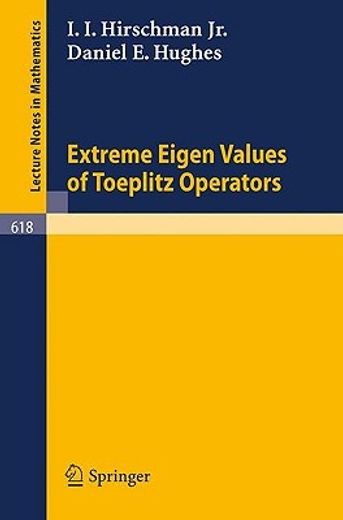 extreme eigen values of toeplitz operators (en Inglés)