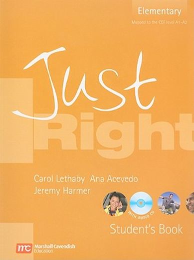 just right elementary student ` s book with audio cd