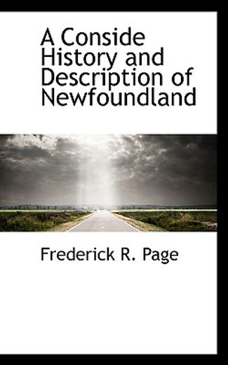 a conside history and description of newfoundland