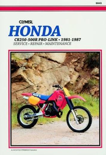 honda cr250-500r pro-link, 1981-1987,service repair maintenance/m443