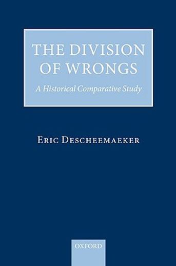 the division of wrongs,a historical comparative study