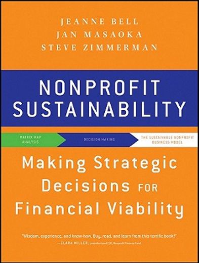 nonprofit sustainability,making strategic decisions for financial viability (en Inglés)