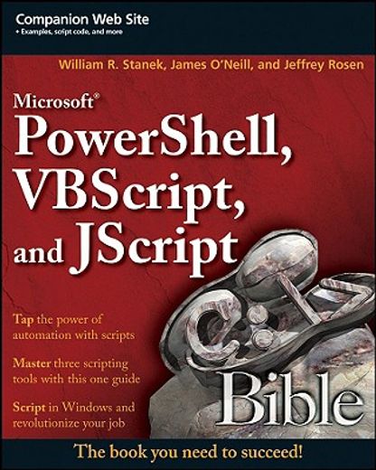 microsoft powershell, vbscript and jscript bible (en Inglés)