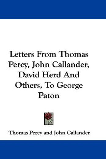 letters from thomas percy, john callande