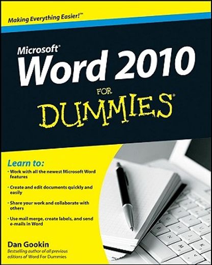 word 2010 for dummies (in English)