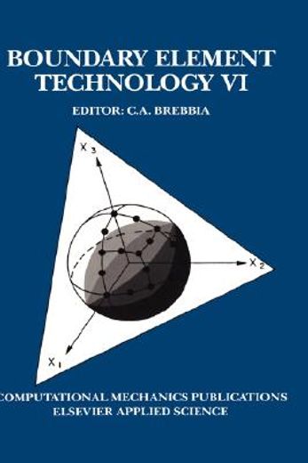 boundary element technology vi (en Inglés)