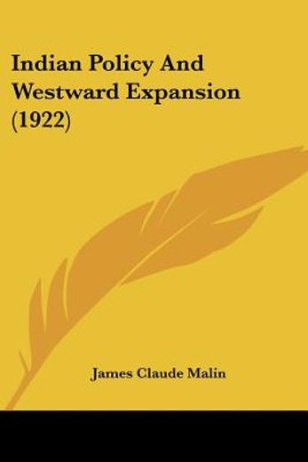 indian policy and westward expansion