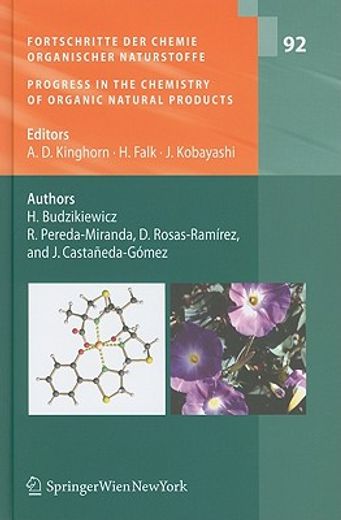 fortschritte der chemie organischer naturstoffe / progress in the chemistry of organic natural products, vol. 92