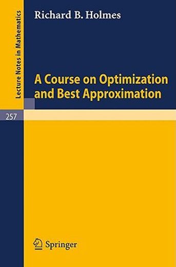 a course on optimization and best approximation (en Inglés)