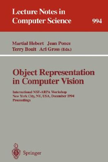object representation in computer vision (en Inglés)