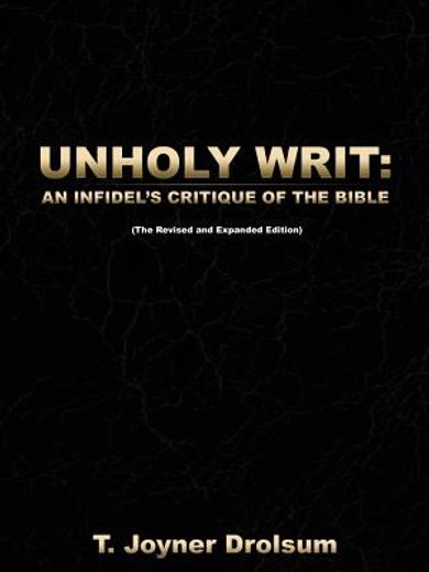 unholy writ (en Inglés)