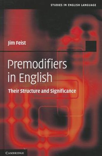 premodifiers in english,their structure and significance