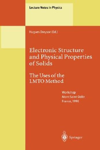 electronic structure and physical properties of solids (en Inglés)