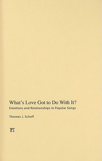 What's Love Got to Do with It?: Emotions and Relationships in Pop Songs (in English)