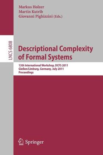 descriptional complexity of formal systems (en Inglés)