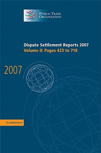 dispute settlement reports 2007