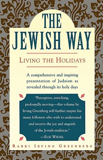 the jewish way,living the holidays (en Inglés)