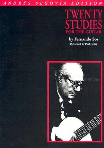 Andres Segovia - 20 Studies for Guitar: Book Only