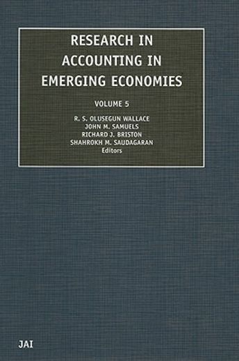 research in accounting in emerging economies