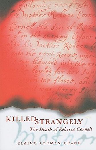 killed strangely,the death of rebecca cornell