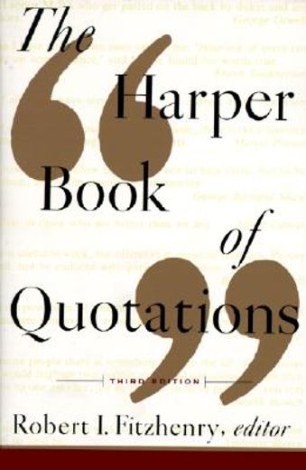 the harper book of quotations (en Inglés)